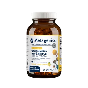 OmegaGenics® 5-in-1 Fish Oil, 1000mg EPA-DHA, Lemon Flavor Softgels